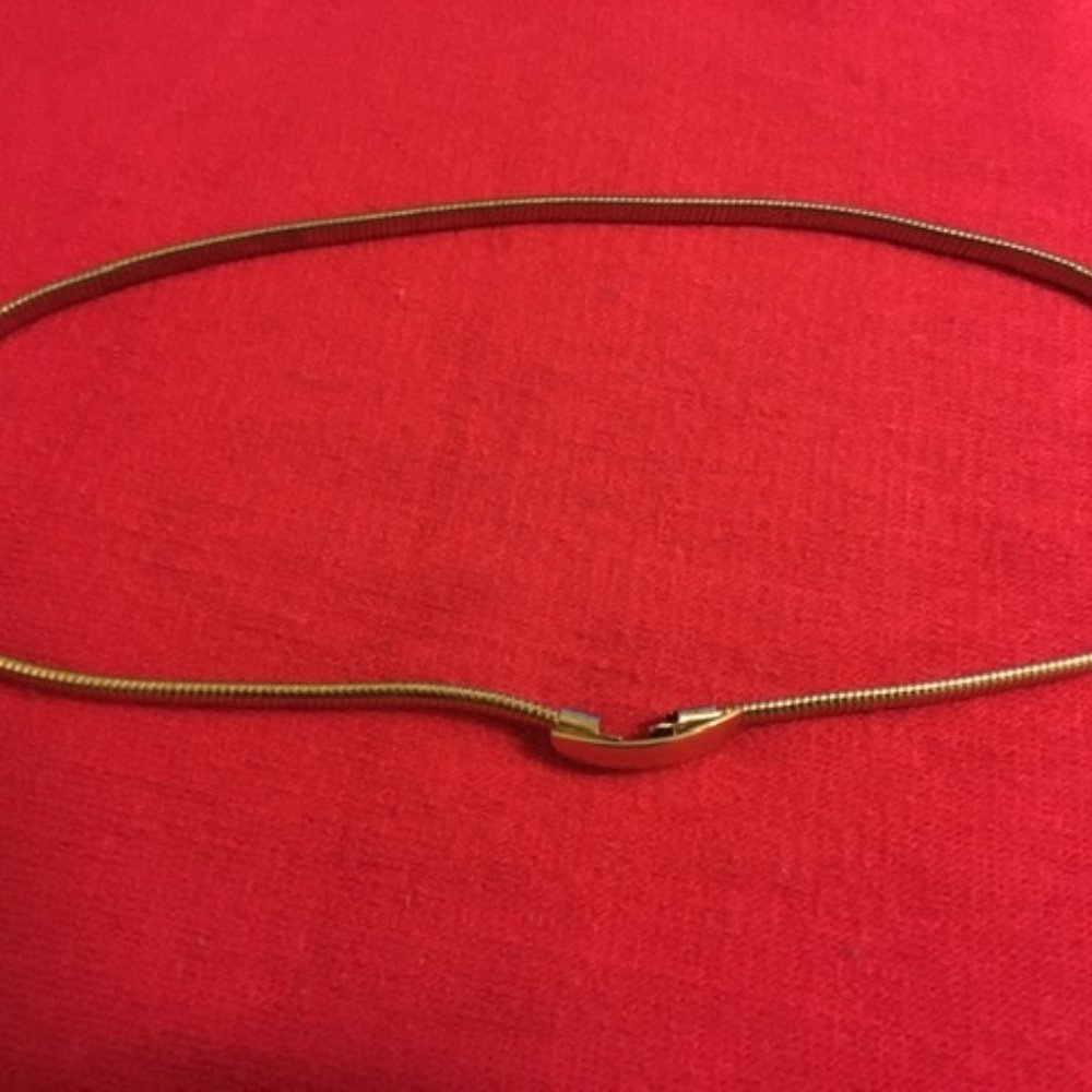 Vintage Gold Tone Stretch Belt